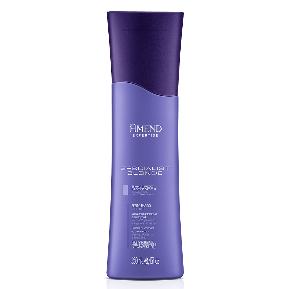 Amend Expertise Specialist Blonde Shampoo 250ml + Condicionador 250ml + Mascara 300ml + Millenar Oil Monói 60ml ÚNICO 2