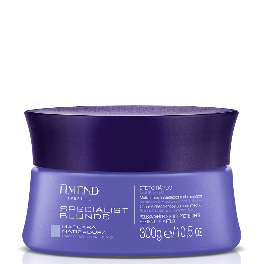 Amend Expertise Specialist Blonde Shampoo 250ml + Condicionador 250ml + Máscara 300ml + Sublime Oil 60ml ÚNICO 4