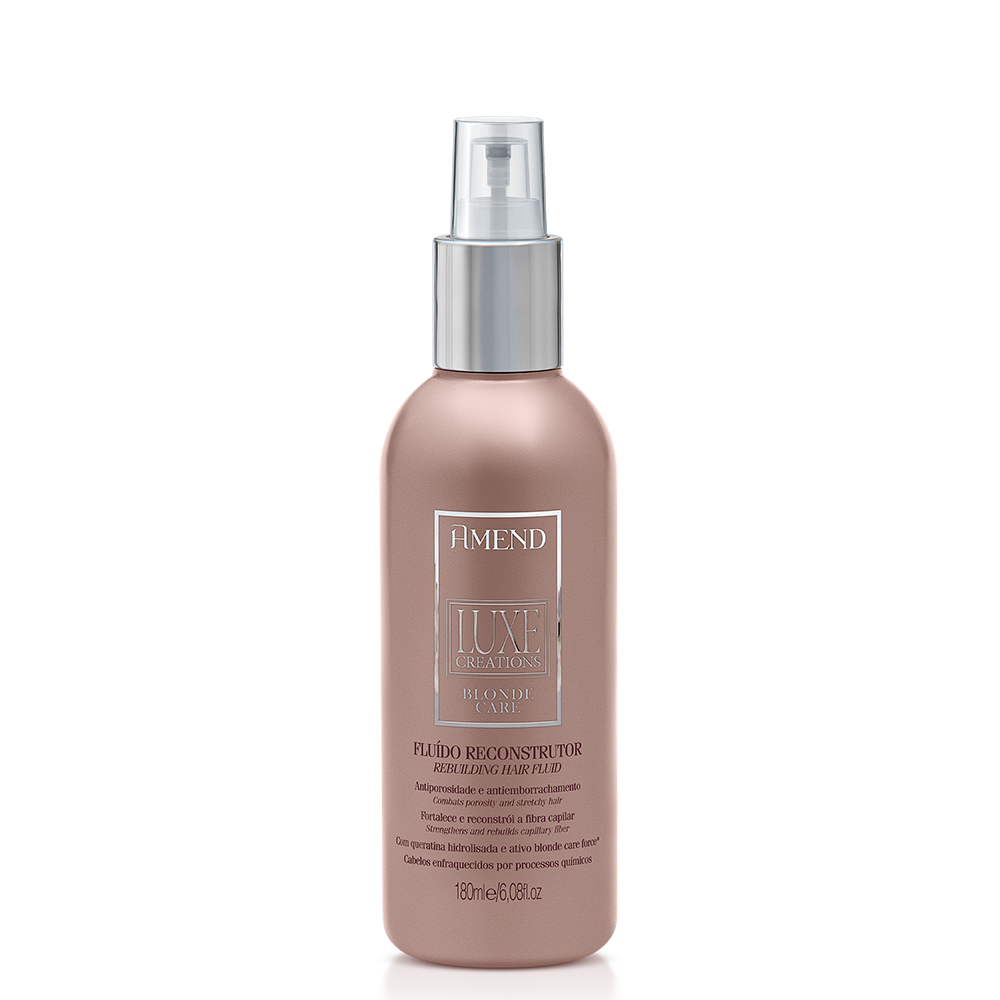 Amend Luxe Creations Blonde Care Shampoo 250ml + Condicionador 250ml + Fluído 180ml ÚNICO 4
