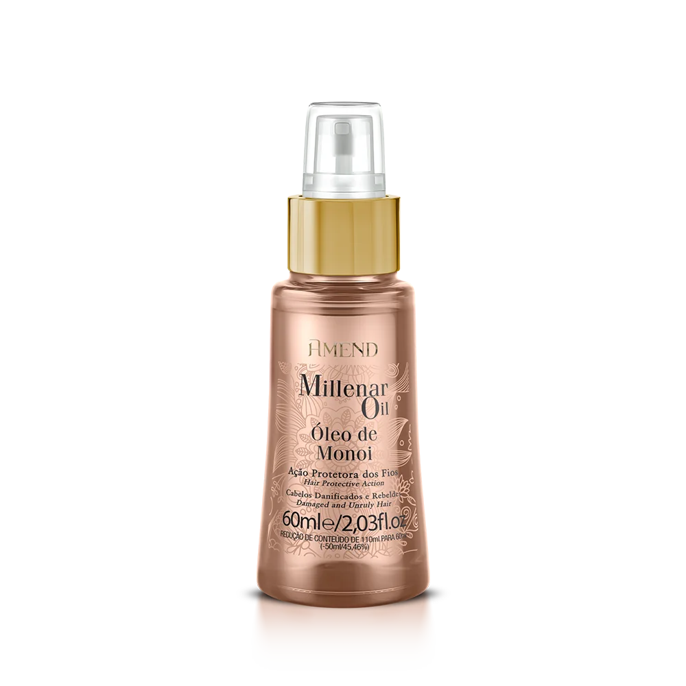Amend Luxe Creations Blonde Care Shampoo 250ml + Condicionador 250ml + Millenar Oil Monói 60ml ÚNICO 4