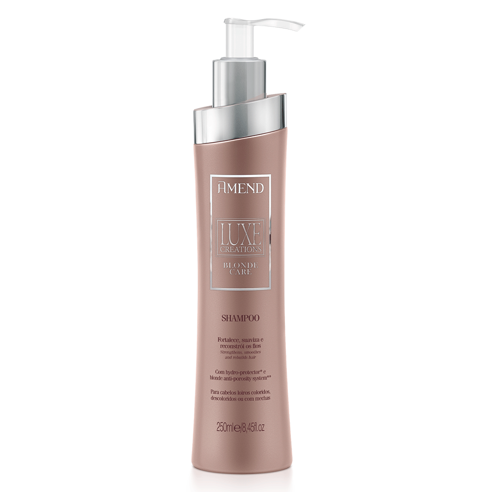 Amend Luxe Creations Blonde Care Shampoo 250ml + Condicionador 250ml + Máscara 300ml + Leave-in 180ml ÚNICO 2