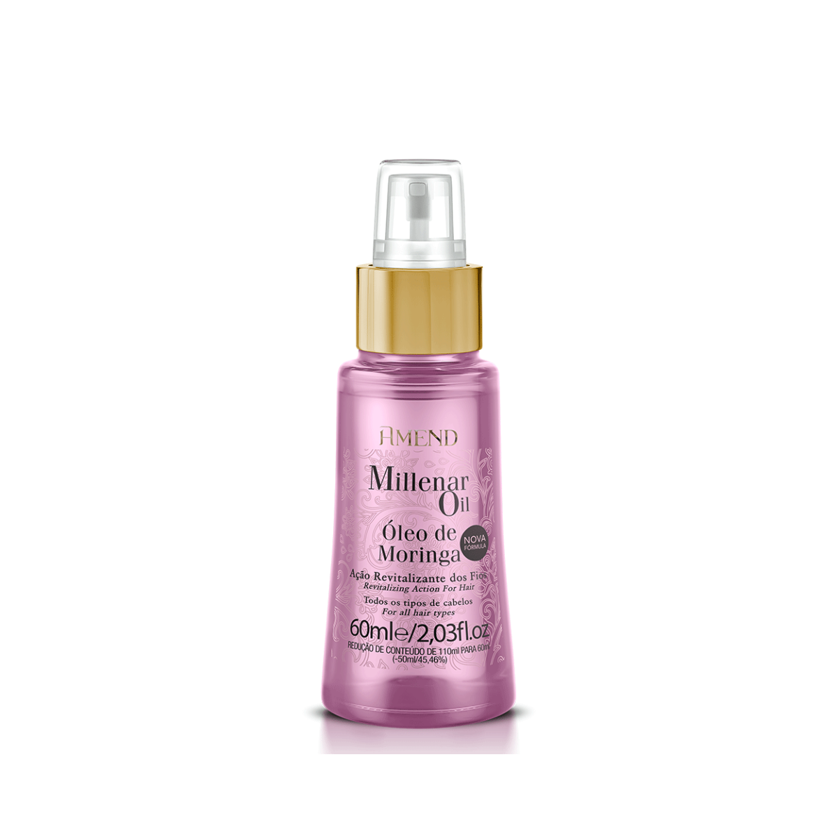 Amend Luxe Creations Extreme Repair Sh 250ml + Masc 250ml + Millenar Oil Moringa 60ml ÚNICO 2