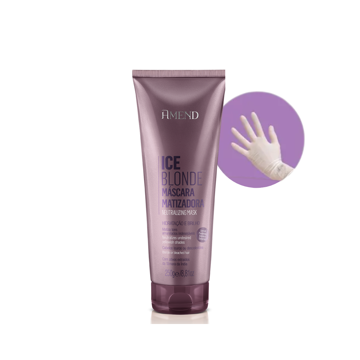 Amend Mascara Matizadoras Ice Blonde + Luva ÚNICO 1