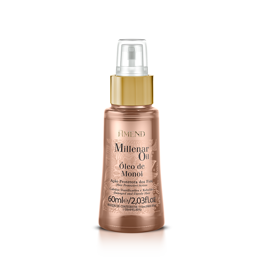 Amend Mascara Matizadoras Rose Blonde 250ml + Millenar Oil Monói 60ml + Luva ÚNICO 2