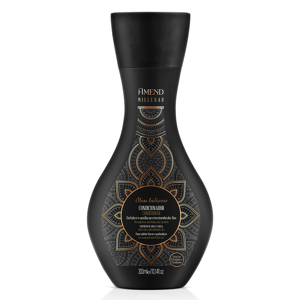 Amend Millenar Óleos Indianos Shampoo 300ml + Condicionador 300ml + Máscara 300ml ÚNICO 4