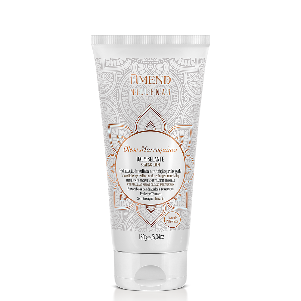 Amend Millenar Óleos Marroquinos Shampoo 300ml + Mascara 300ml + Balm Selante 180ml ÚNICO 4