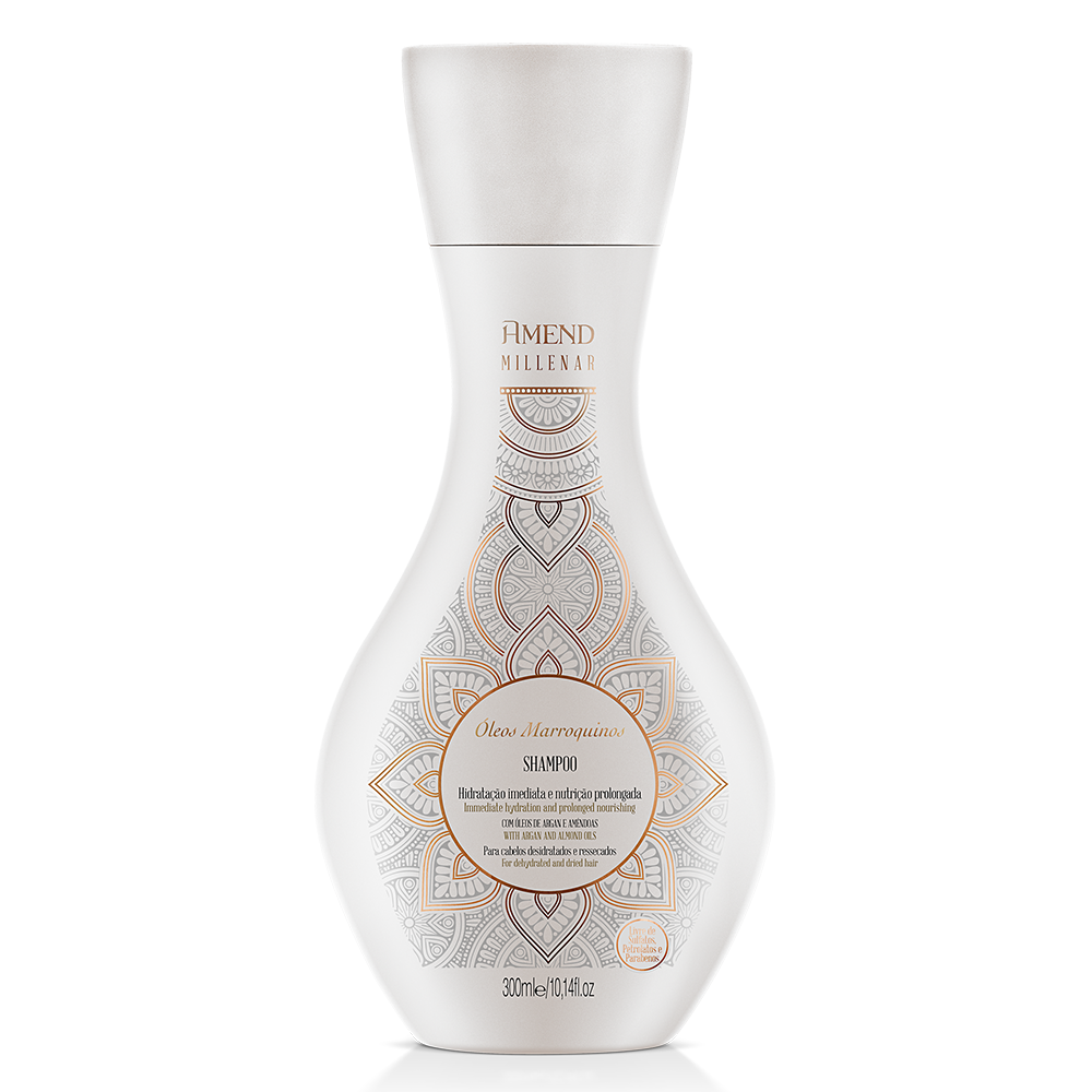 Amend Millenar Óleos Marroquinos Shampoo 300ml + Mascara 300ml + Millenar Oil Inchi 60ml ÚNICO 3