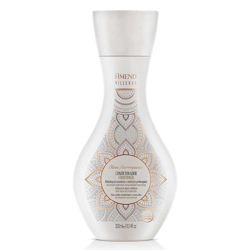 Amend Millenar Óleos Marroquinos Shampoo 300ml + Condicionador 300ml + Mascara 300ml + Millenar Oil Moringa 60ml ÚNICO 5
