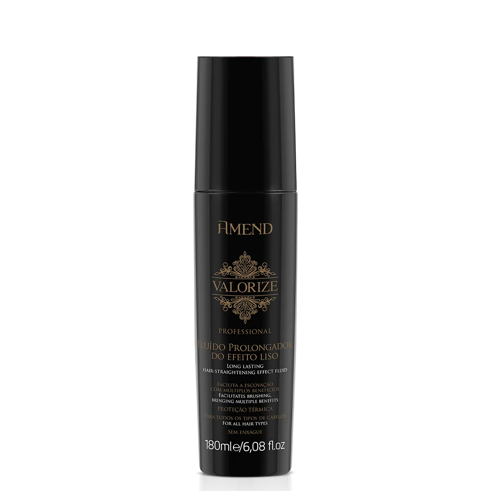 Amend Valorize Fluído Prolongador do Liso 180ml + Fixador Forte 400ml ÚNICO 2