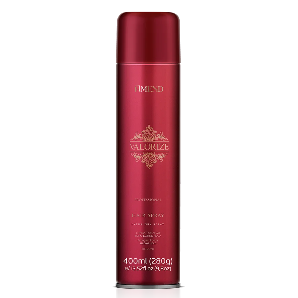 Amend Valorize Fluído Prolongador do Liso 180ml + Fixador Forte 400ml ÚNICO 3