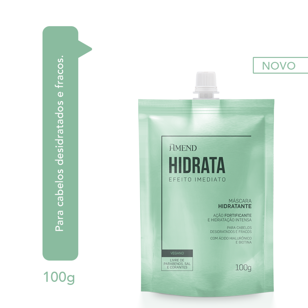 Amend Efeito Imediato Mascara Hidratante 100ml + Nutritiva 100ml + Matizadora 100ml ÚNICO 3