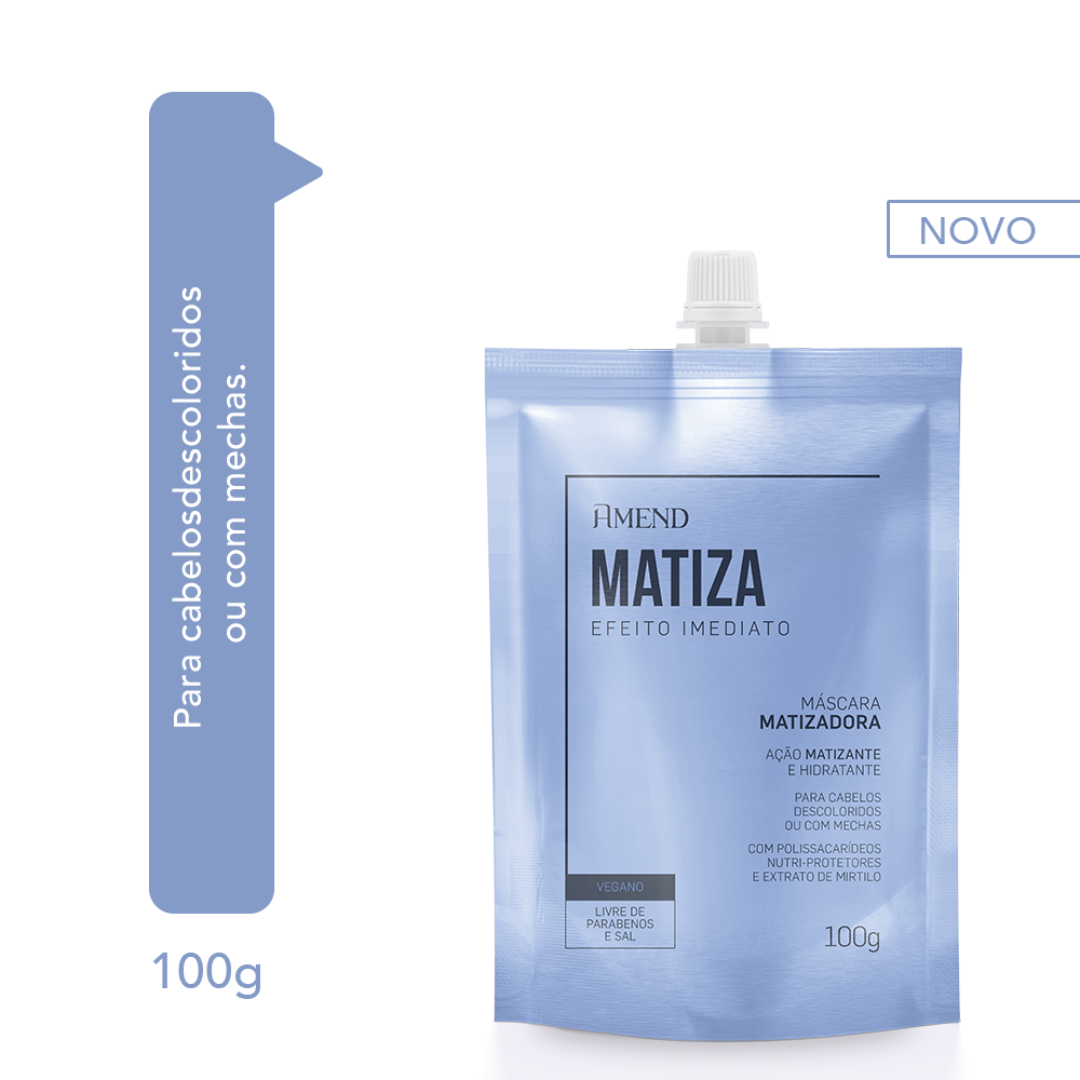 Amend Efeito Imediato Mascara Hidratante 100ml + Nutritiva 100ml + Matizadora 100ml ÚNICO 9