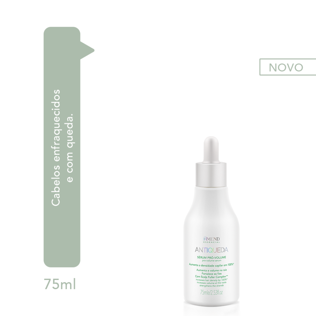 Amend Antiqueda Shampoo Fortificante 250ml + Mascara Condicionante 250ml + Sérum Pró Volume 75ml + Tônico Crescimento100ml ÚNICO 5