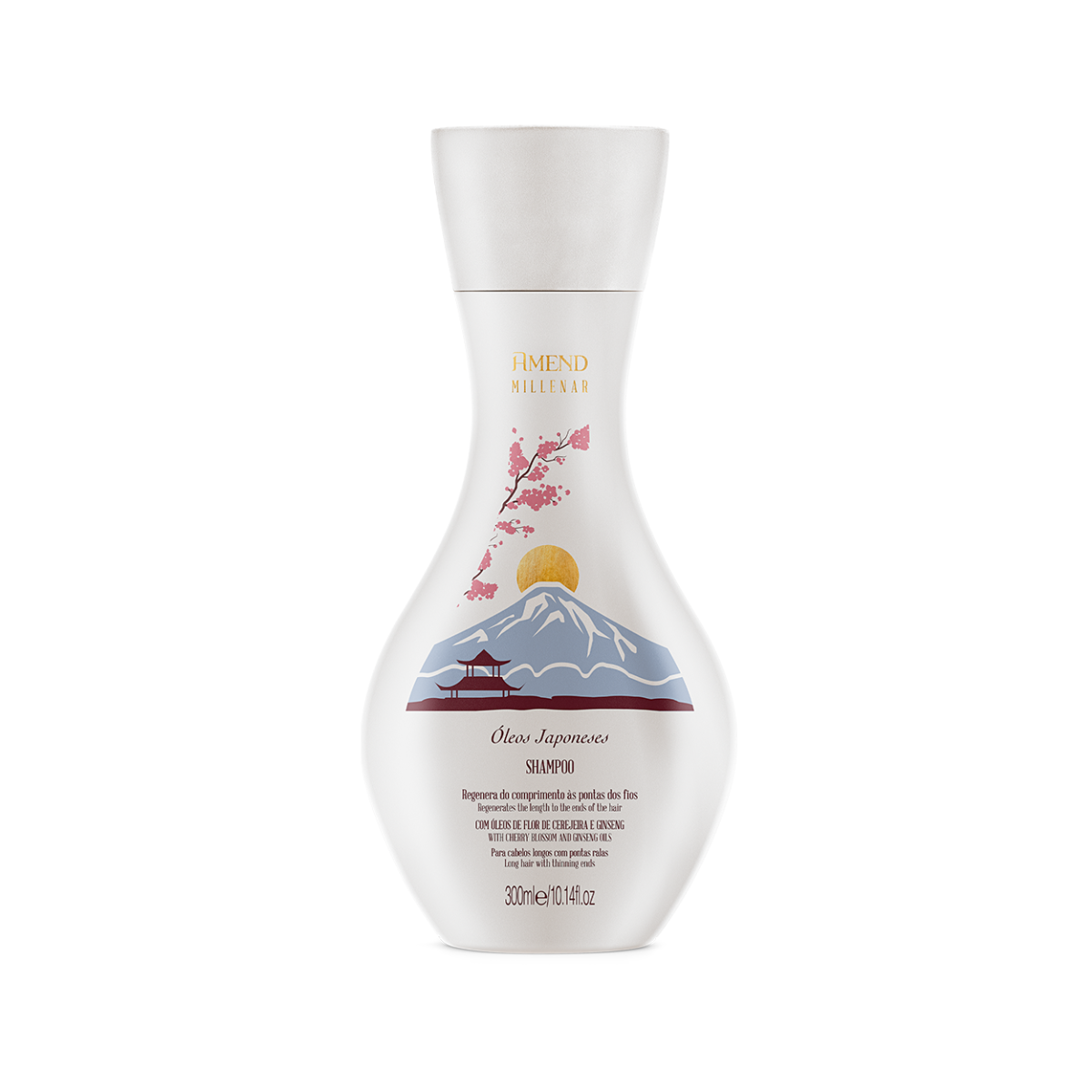 Amend Millenar Óleos Japoneses Sh 300ml + Masc 300ml + Millenar Oil Inchi 60ml ÚNICO 6