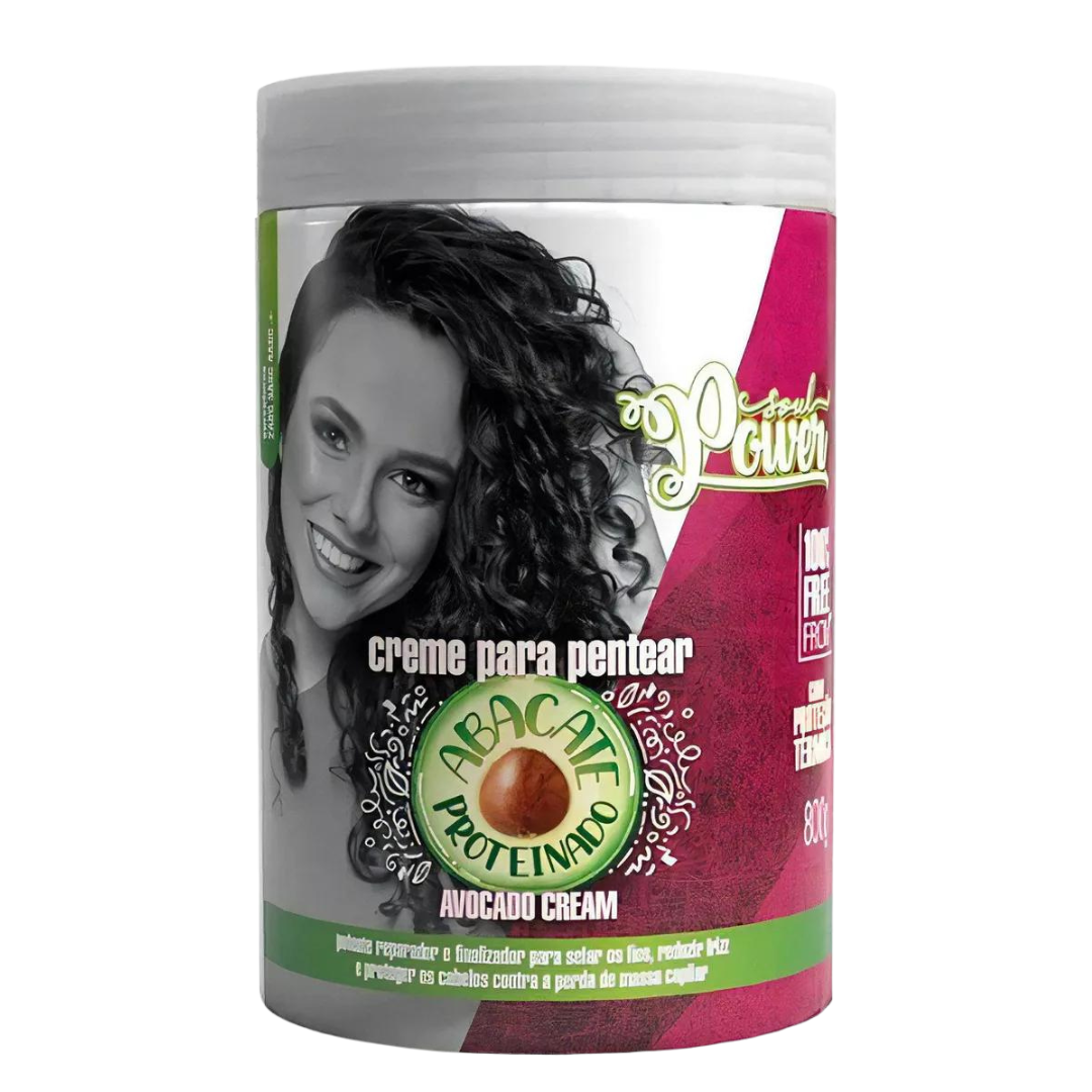 Soul Power Abacate Proteinado Creme para Pentear 800ml