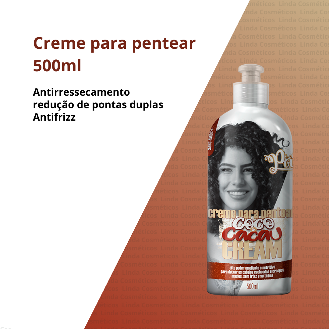 Soul Power Coco e Cacau Creme para Pentear 500ml 500ml 2