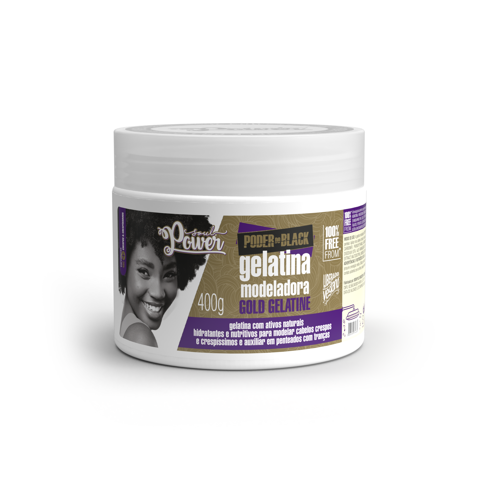 Soul Power Power Black Gelatina Modeladora 400ml 400ml 1