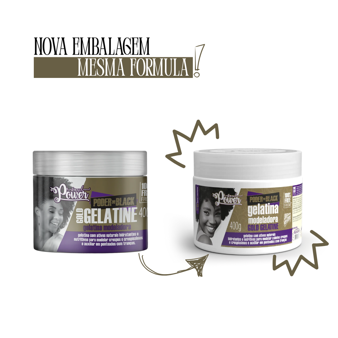Soul Power Power Black Gelatina Modeladora 400ml 400ml 2