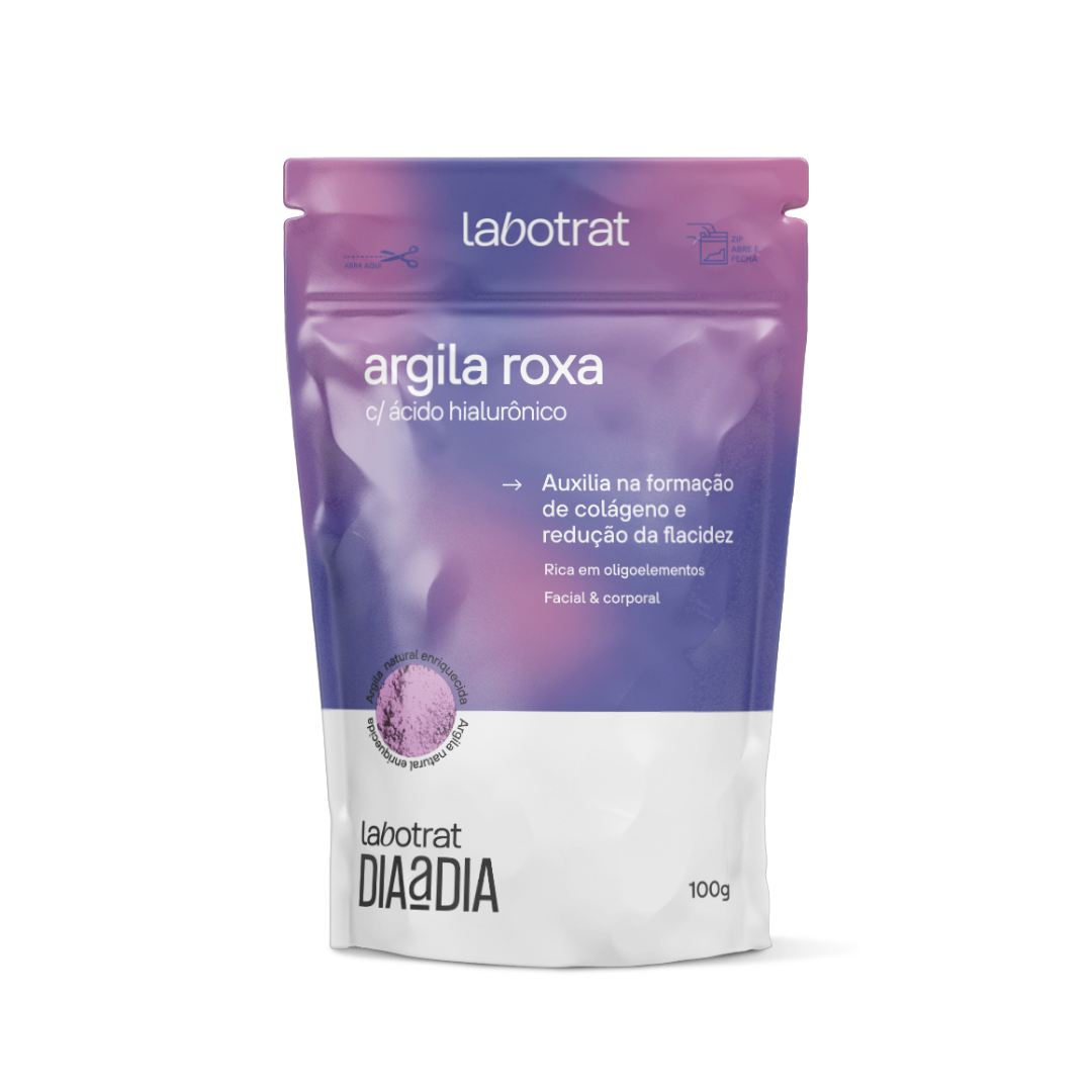 Labotrat Argila Roxa com Ácido Hialuronico 100g ÚNICO 1