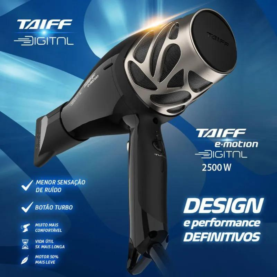 Taiff Secador E.Motion Digital 2500W 220V ÚNICO 4