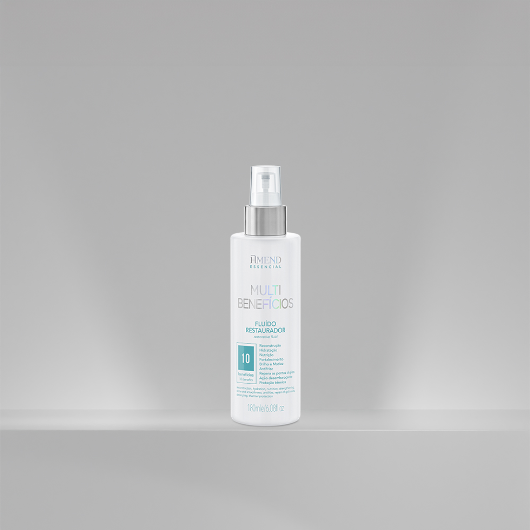 Amend Essencial Fluído Multi Benefícios 180ml + Leave-in Seca Sem Frizz 180ml + Mascara Acidificante 250ml + Ampola Kit Cronograma 3x10ml ÚNICO 6