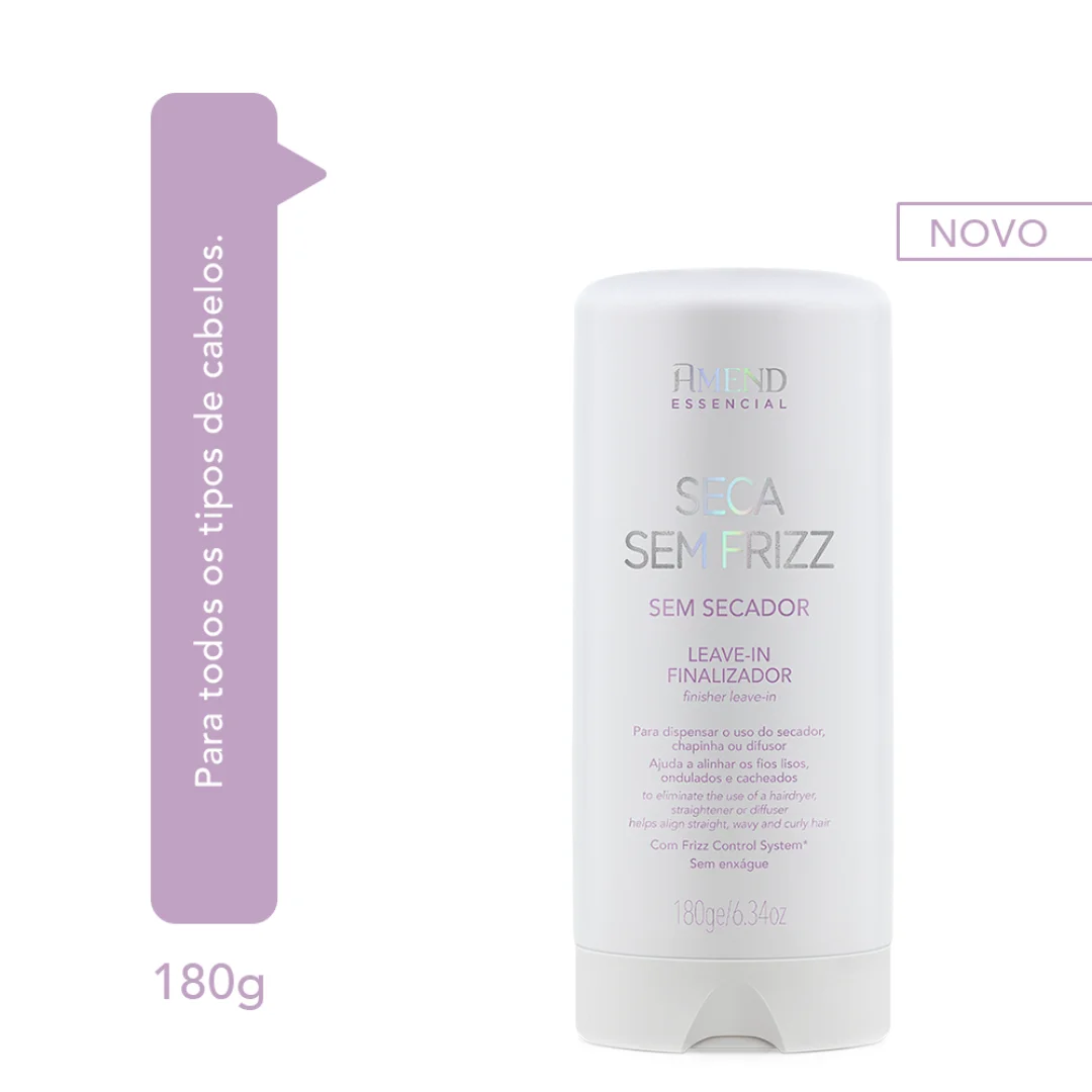 Amend Expertise Liso Descomplicado Masc 300ml + Essencial Leave-in Finalizador 180ml ÚNICO 3