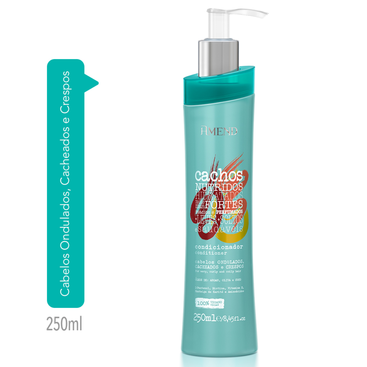 Amend Cachos Sh 250ml + Cond 250ml + Fluído Day After 190ml ÚNICO 2