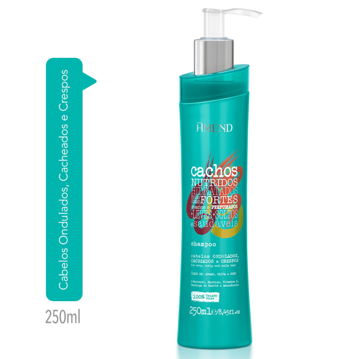 Amend Cachos Sh 250ml + Cond 250ml + Fluído Day After 190ml ÚNICO 3