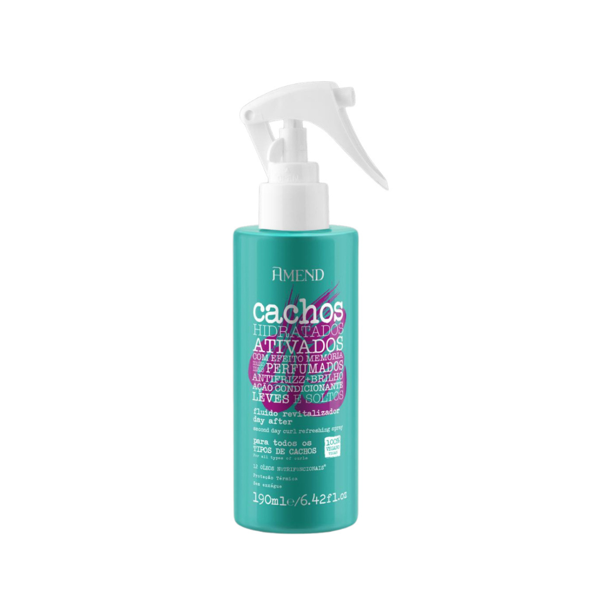 Amend Cachos Masc 250ml + Leave-in Cacheado 250ml + Fluído Day After 190ml ÚNICO 3