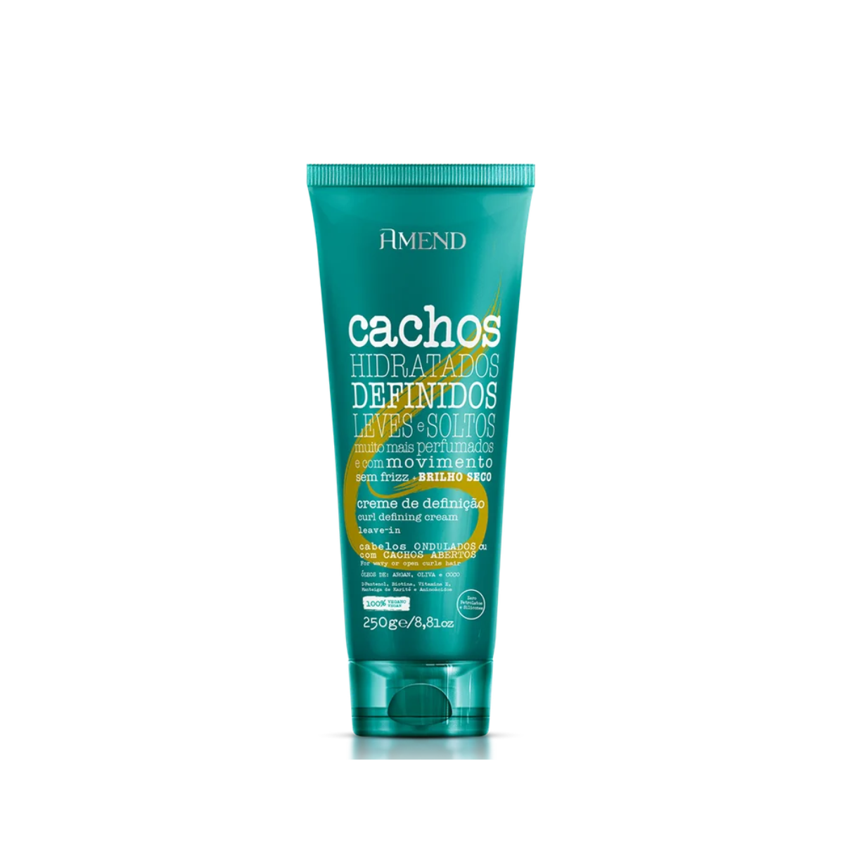 Amend Cachos Masc 250ml + Leave-in Ondulado 250ml + Millenar Oil Moringa 60ml ÚNICO 3
