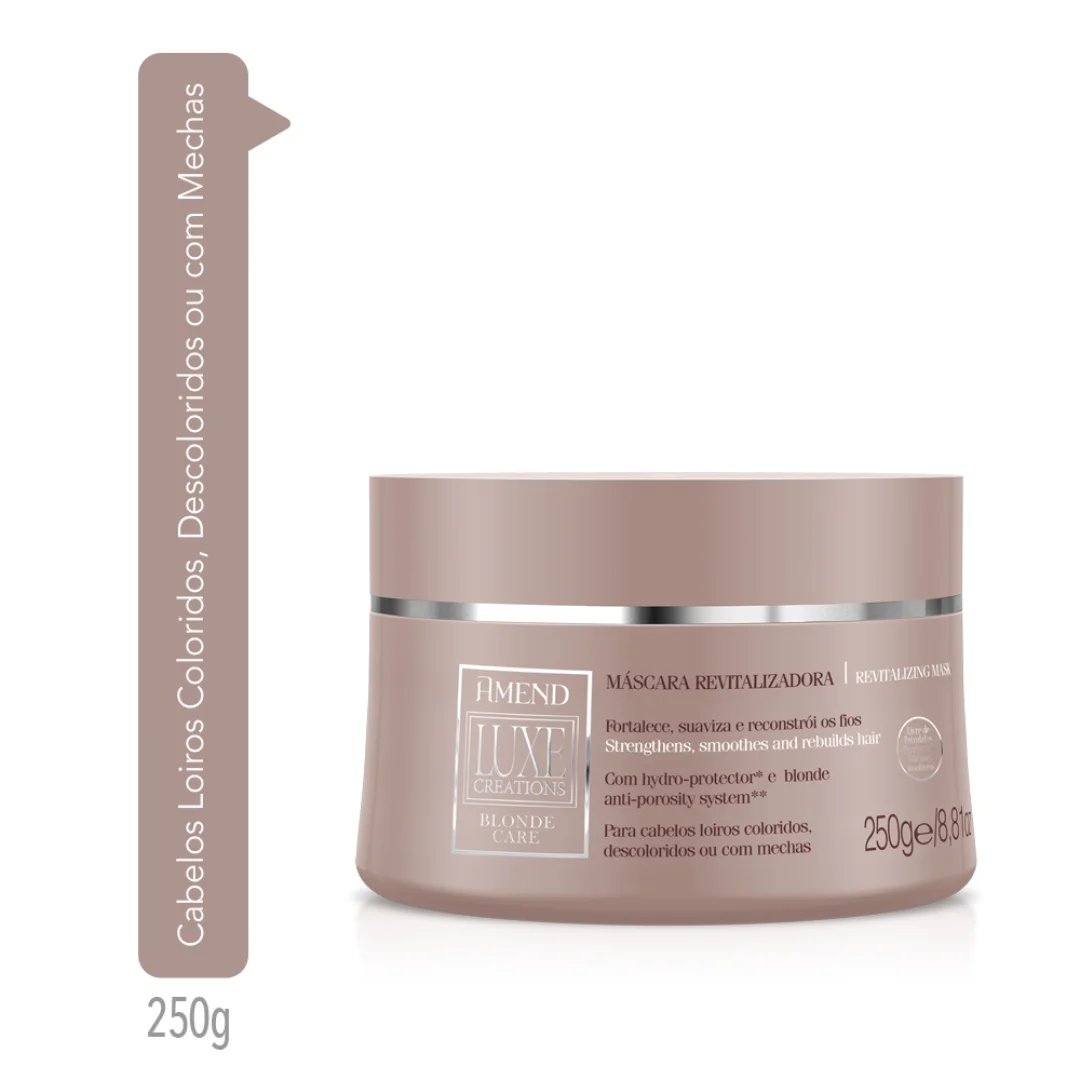 Amend Luxe Creations Blonde Care Masc 300ml + Millenar Oil Monói 60ml ÚNICO 2