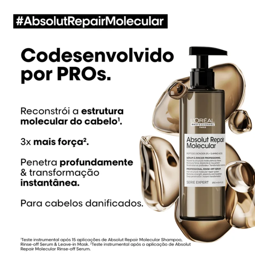 Loreal Absolut Repair Molecular Sérum 250ml ÚNICO 2