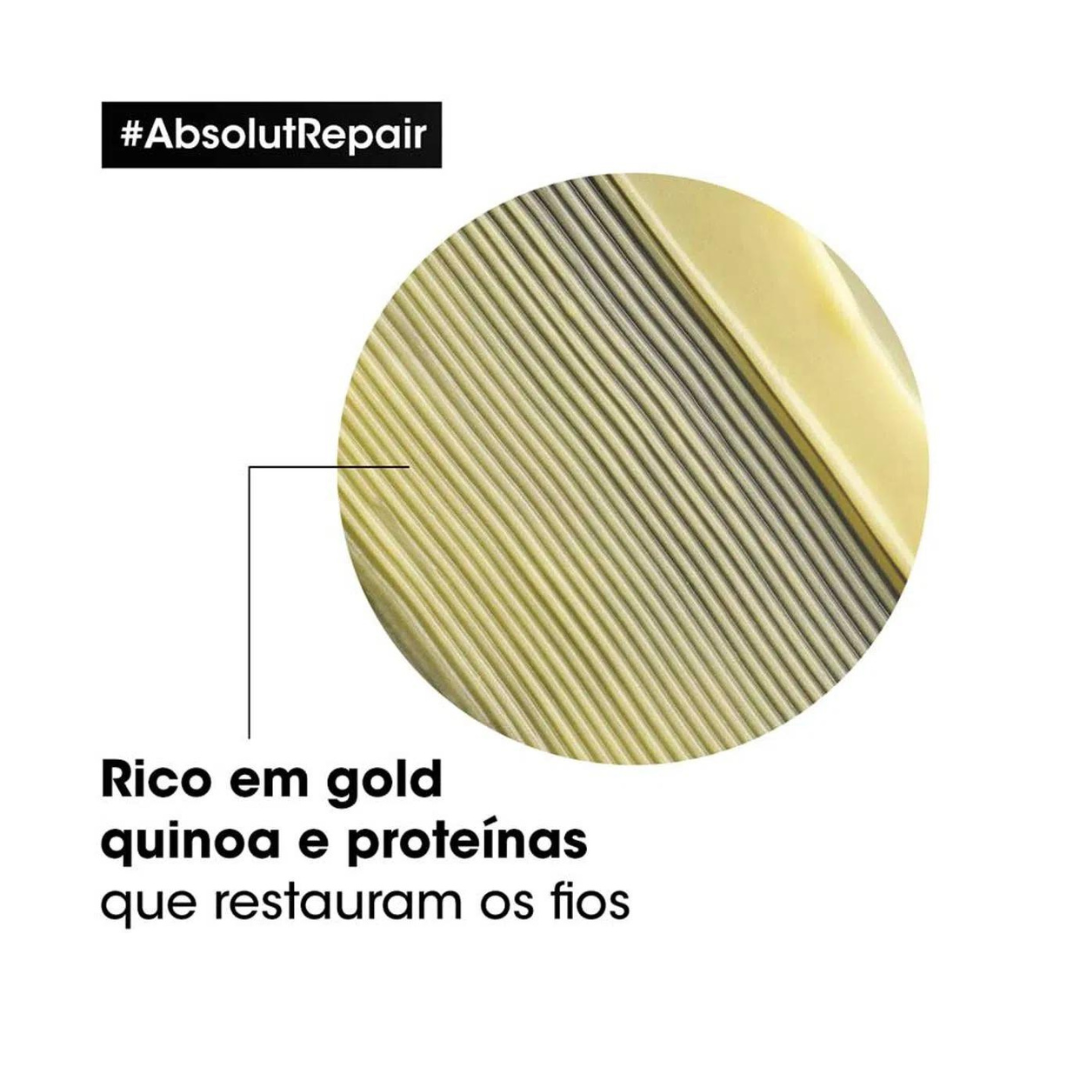 Loreal Absolut Repair Gold Quinoa Shampoo 300ml ÚNICO 3