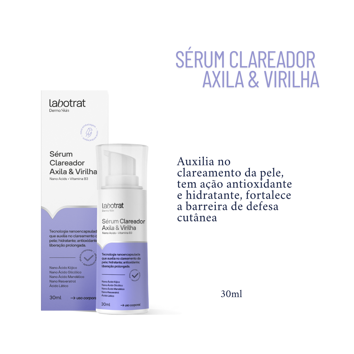 Labotrat Sérum Clareador de Axila e Virilha 30g 30ml 2