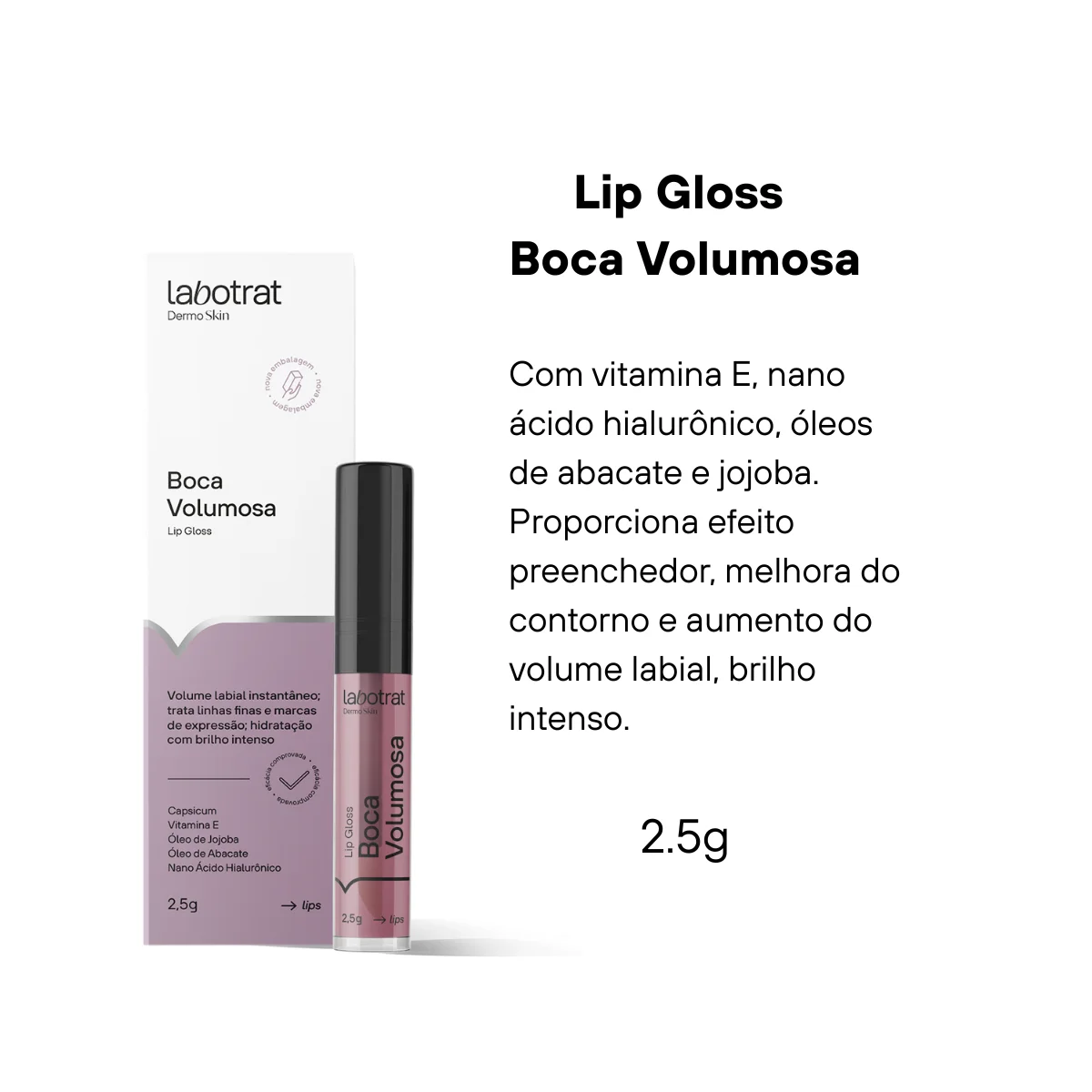 Labotrat Lip Gloss Boca Volumosa 2,5g 2,5g 2