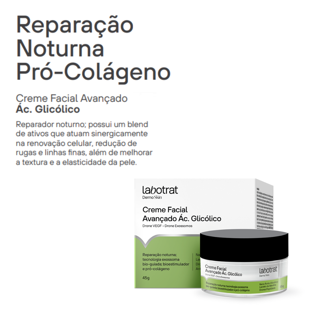 Labotrat Glicólico Creme Pro-Colágeno Reparação Noturna 45ml 45ml 2