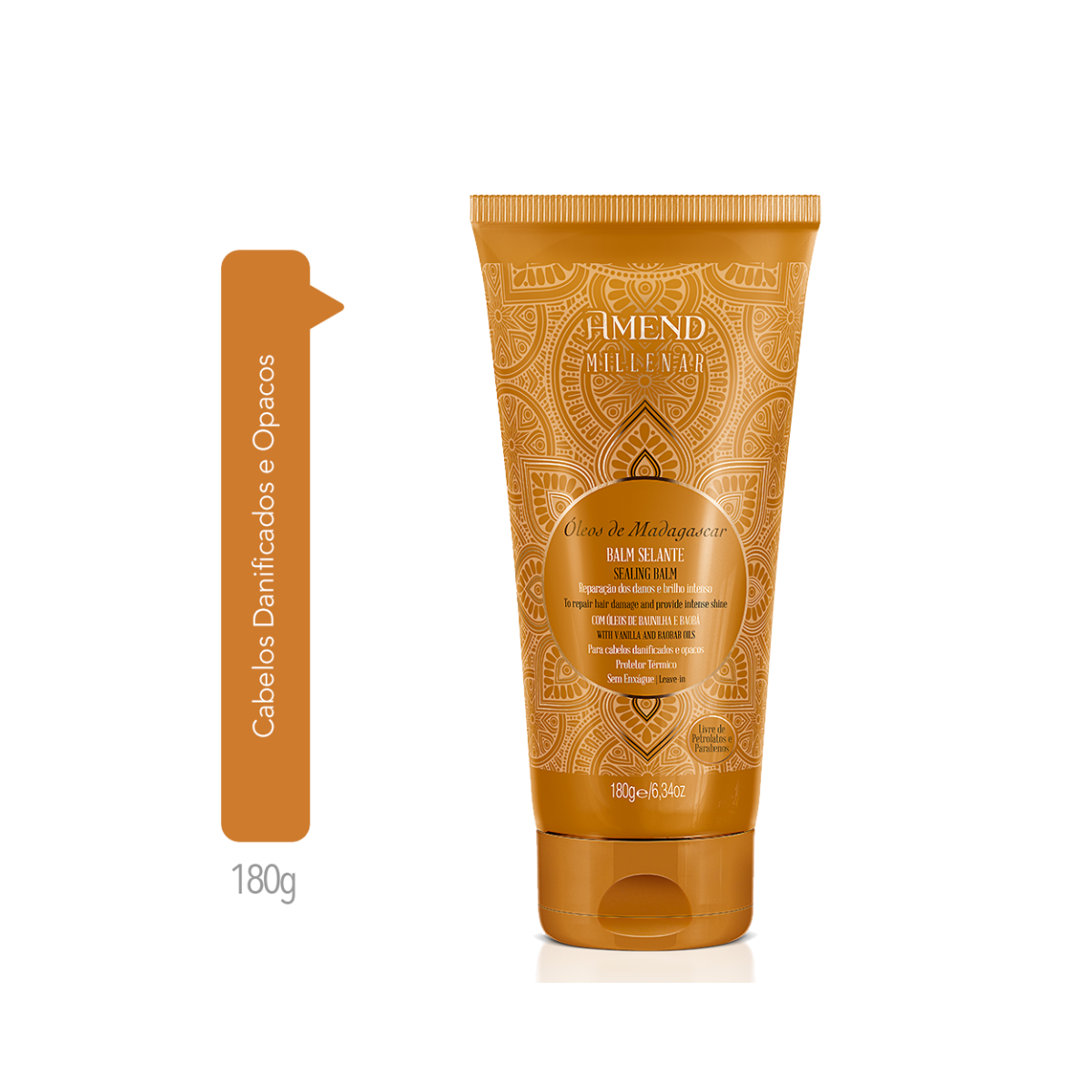 Amend Millenar Óleos de Madagascar Masc 300ml + Balm Selante 180ml + Sublime Oil 60ml ÚNICO 3