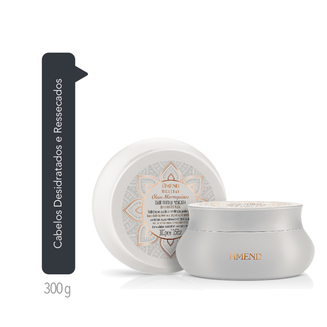 Amend Millenar Óleos Marroquinos Masc 300ml + Balm Selante 180ml + Millenar Oil Monói 60ml ÚNICO 3