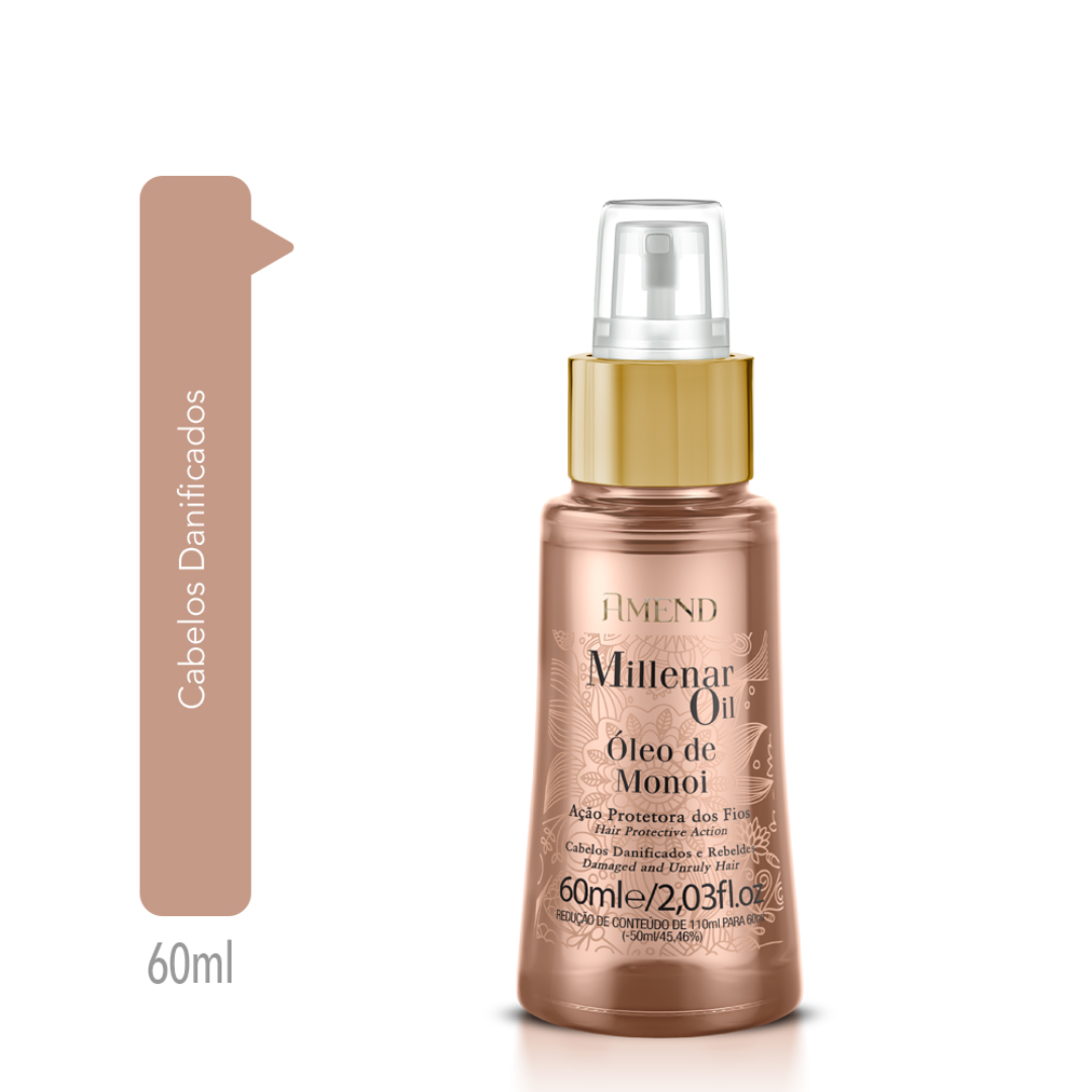 Amend Millenar Óleos Marroquinos Masc 300ml + Óleo Elixir Nutritivo 75ml + Millenar Oil Monói 60ml ÚNICO 2