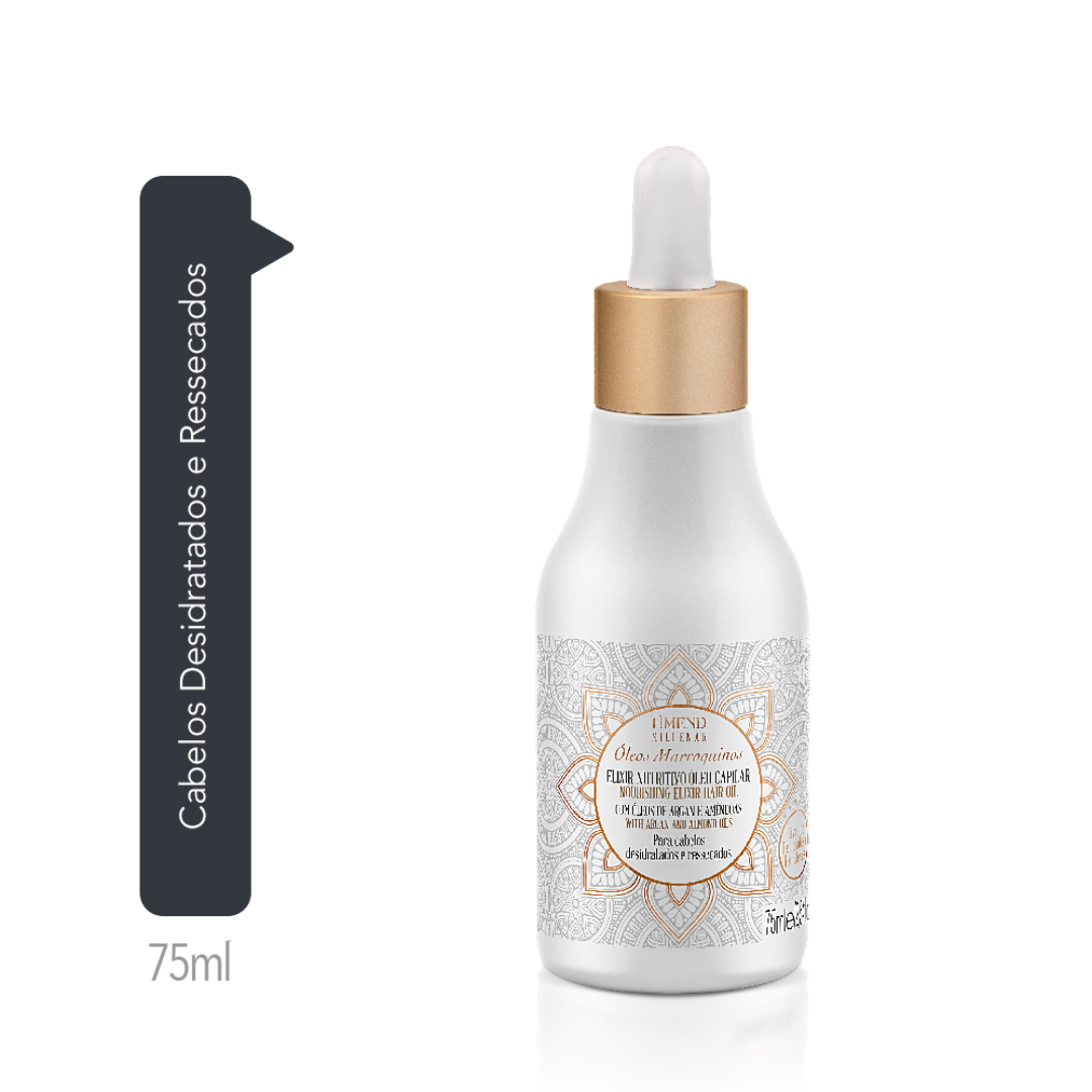 Amend Millenar Óleos Marroquinos Masc 300ml + Óleo Elixir Nutritivo 75ml + Millenar Oil Monói 60ml ÚNICO 4