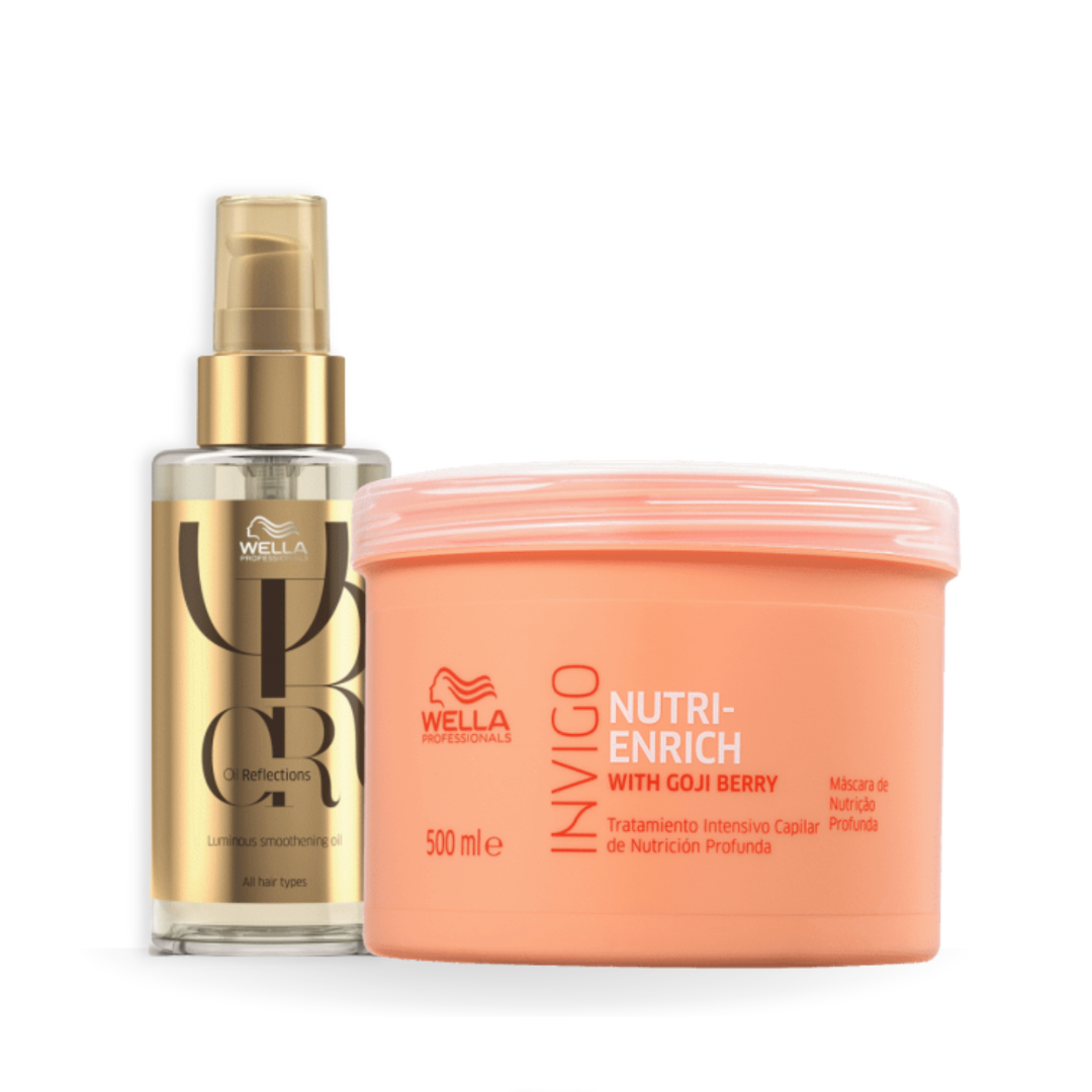 Wella Nutri-Enrich Mascara 500ml + Óleo 100ml ÚNICO 1