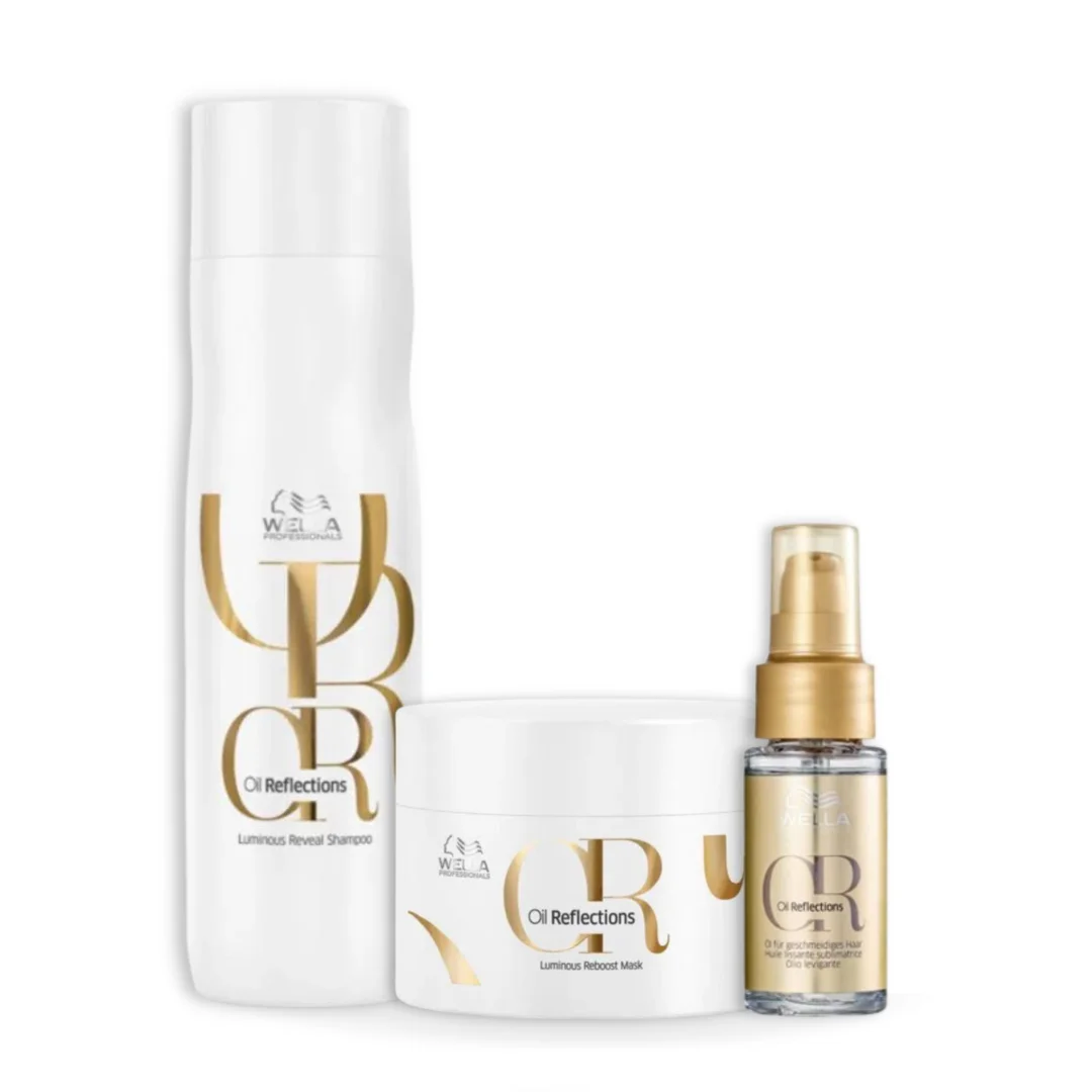 Wella Oil Reflections Duo Tratamento Home Care + Óleo 30ml ÚNICO 1