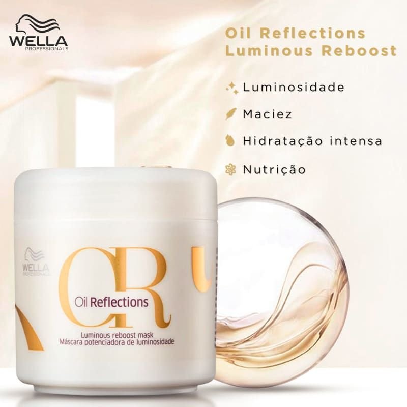 Wella Oil Reflections Duo Tratamento Home Care + Óleo 30ml ÚNICO 6