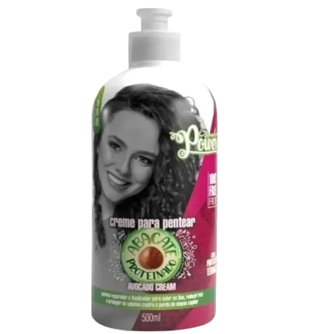 Soul Power Abacate Mascara 400ml + Creme p/ Pentear 500ml ÚNICO 3