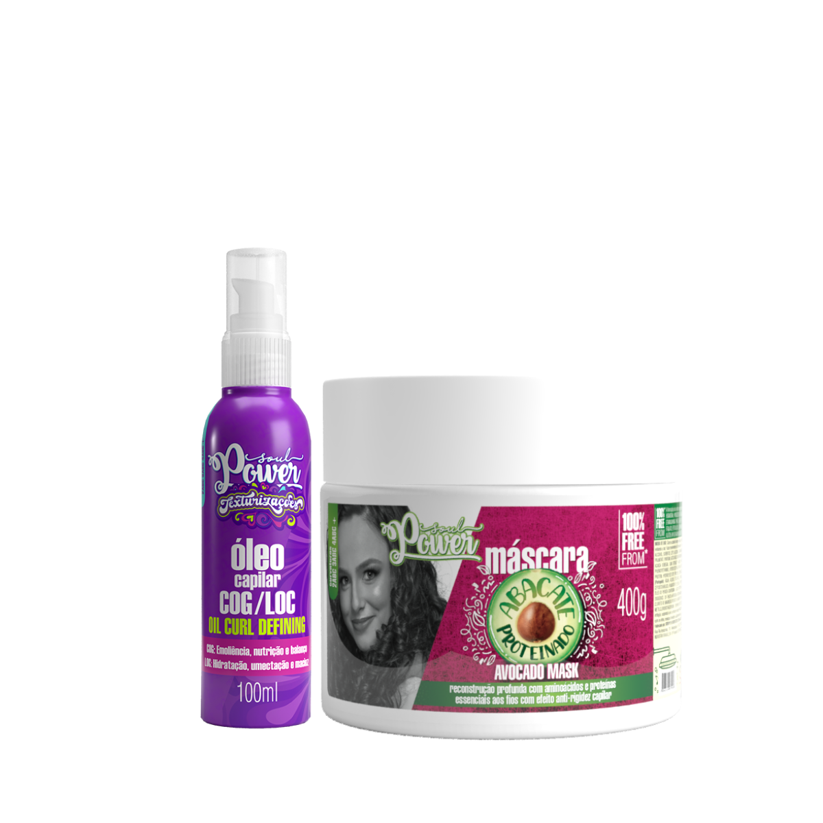Soul Power Abacate Proteinado Mascara + Óleo COG/LOG ÚNICO 1