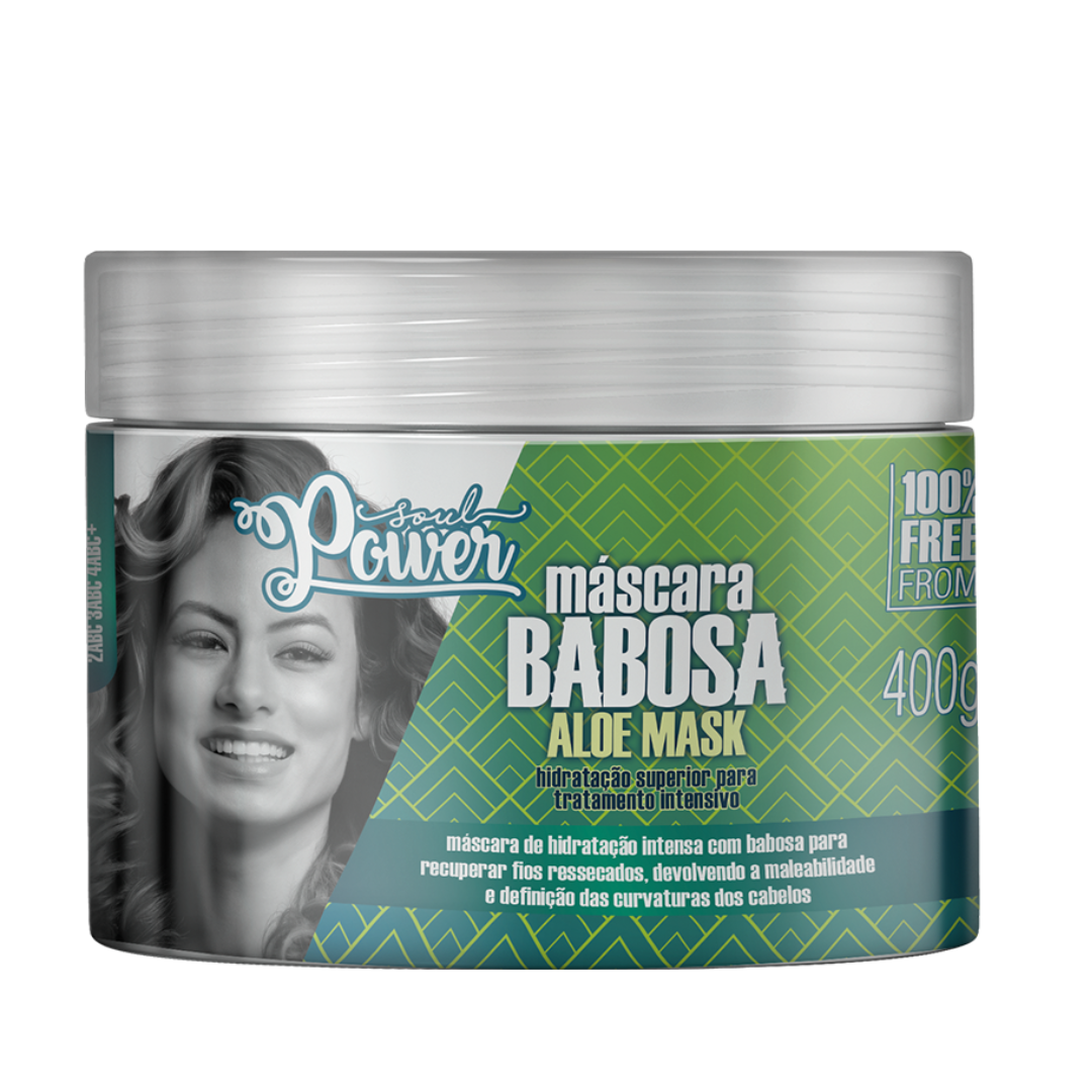 Soul Power Babosa Sh 315ml + Masc 400ml + BC Óleo 40ml ÚNICO 3