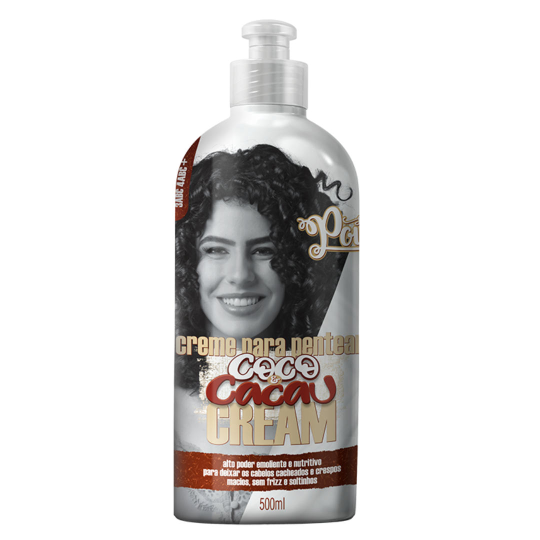Soul Power Coco e Cacau Shampoo + Condicionador + Creme p/ Pentear 500ml ÚNICO 4