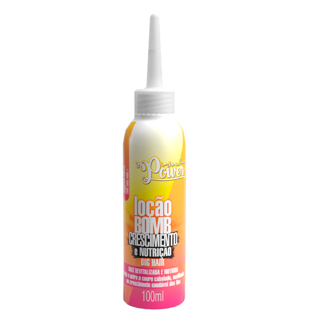 Soul Power Bomb Crescimento Creme Pentear 800ml + Loção ÚNICO 3
