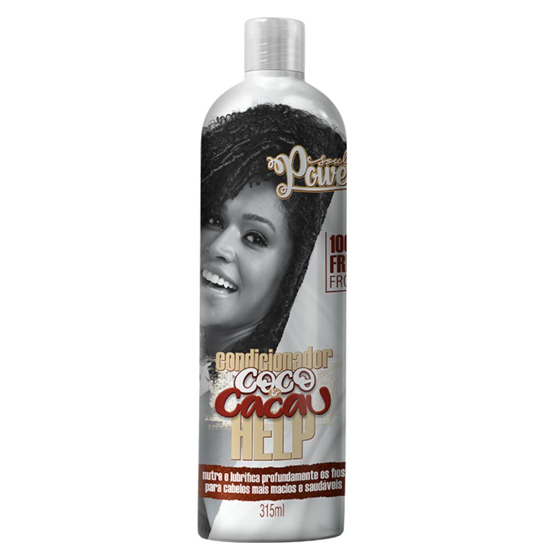 Soul Power Coco e Cacau Shampoo + Condicionador + Creme p/ Pentear 800ml ÚNICO 3