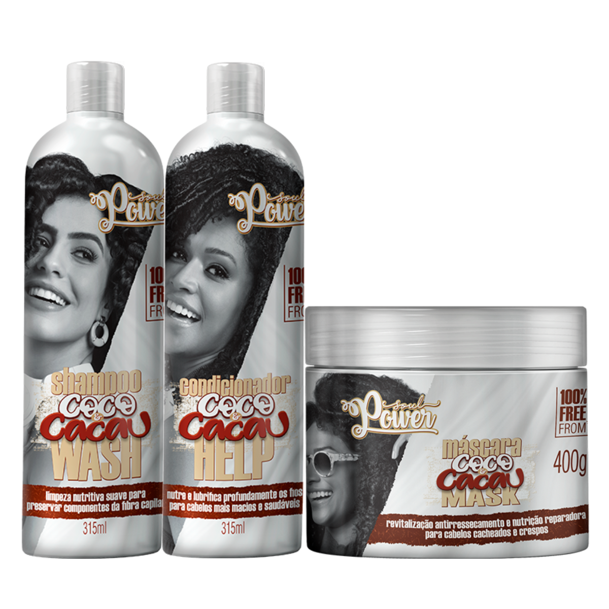 Kit Soul Power Coco e Cacau Completo ÚNICO 1